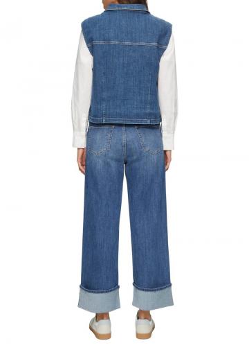 Джинсовая жилетка