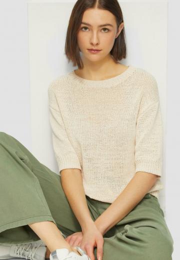 Пуловер с рукавом три четверти