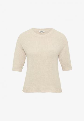 Пуловер с рукавом три четверти