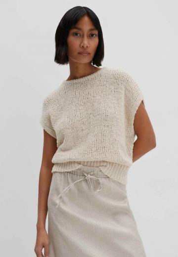 Пуловер с коротким рукавом