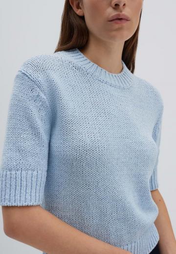 Пуловер с коротким рукавом