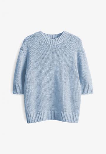 Пуловер с коротким рукавом