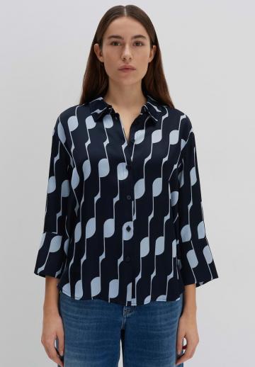 Атласная блузка