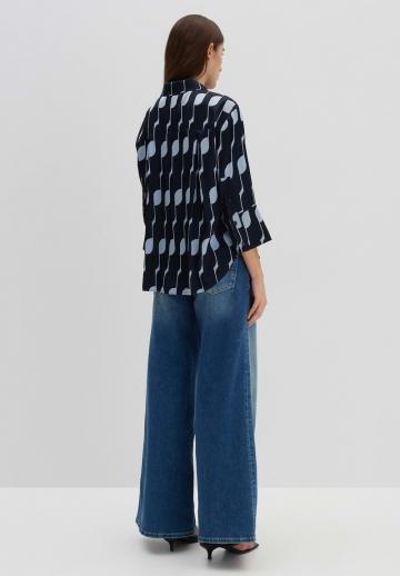 Атласная блузка