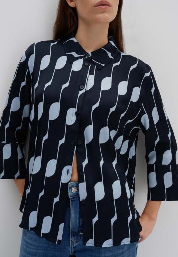 Атласная блузка