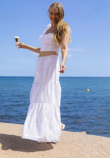 Юбка с воланами