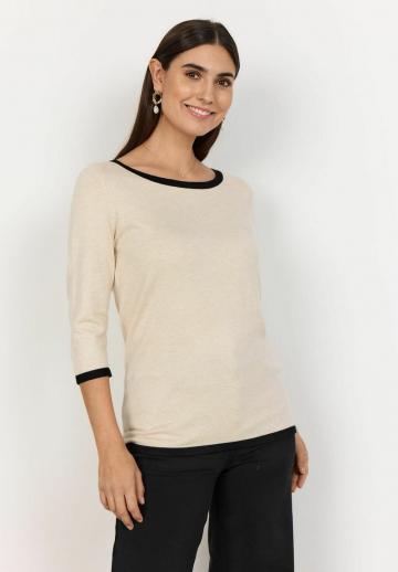 Пуловер с рукавом три четверти