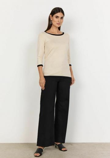 Пуловер с рукавом три четверти