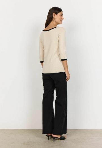 Пуловер с рукавом три четверти