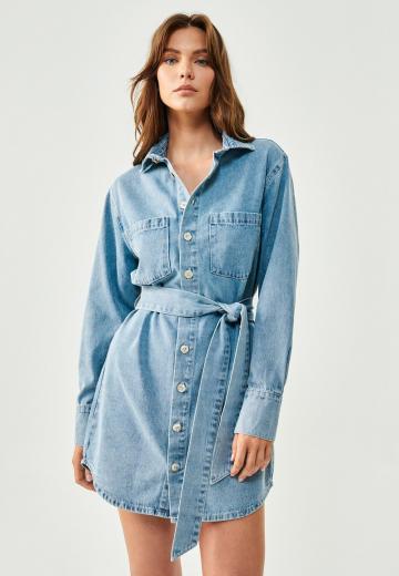 Джинсовое платье