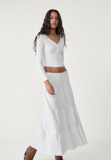 Юбка с воланами