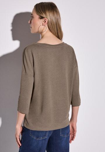 Пуловер с рукавом три четверти