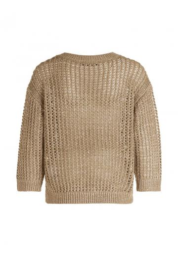 Пуловер с вырезом V