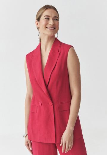 Длинный жилет