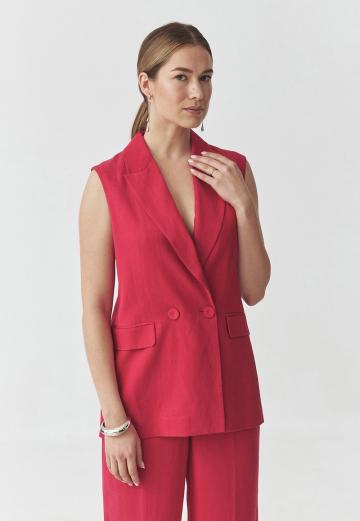 Длинный жилет