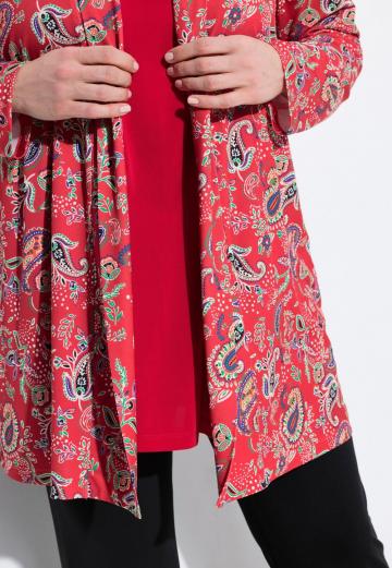 Длинный жилет