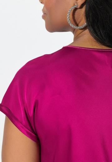 Атласная блузка