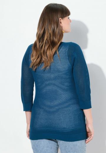 Пуловер с рукавом три четверти