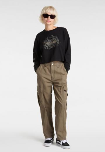 Брюки с накладными карманами