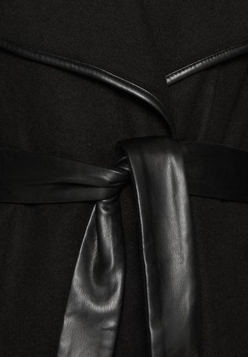 Пальто из искусственной кожи