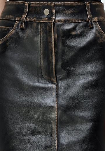 Кожаная юбка