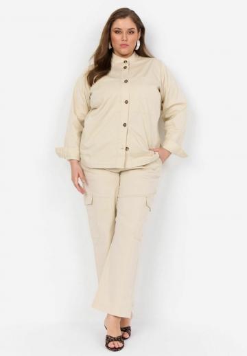 Брюки с накладными карманами