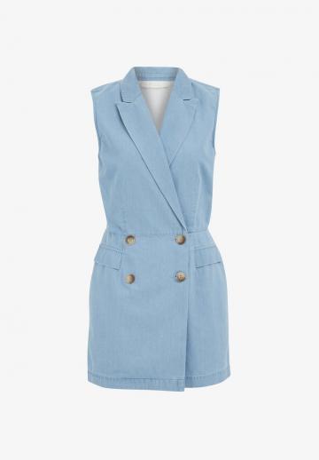 Джинсовая жилетка