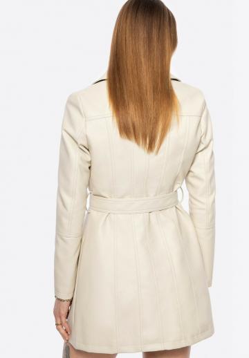 Пальто из искусственной кожи