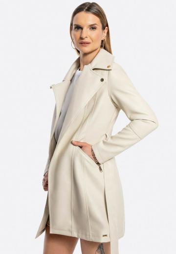 Пальто из искусственной кожи