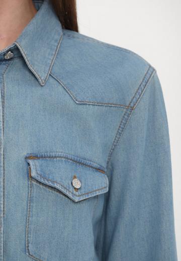 Джинсовая блузка