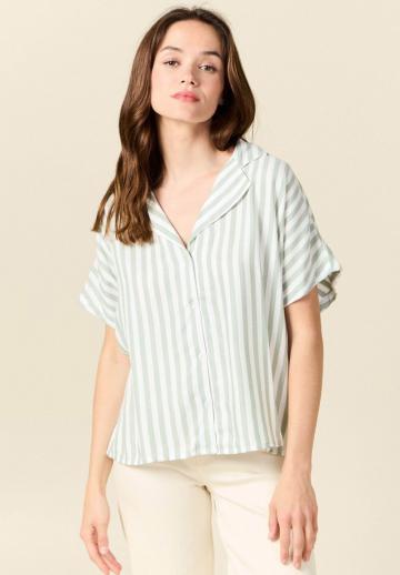 Атласная блузка