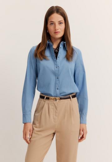 Джинсовая блузка