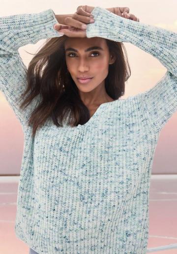 Пуловер с рукавом три четверти