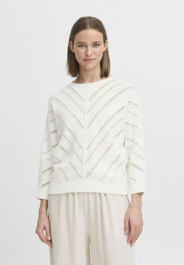 Пуловер с рукавом три четверти