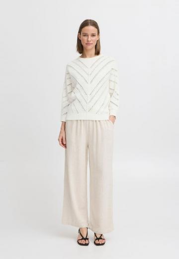 Пуловер с рукавом три четверти