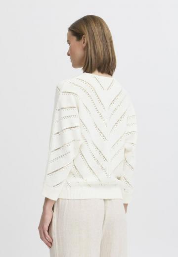 Пуловер с рукавом три четверти