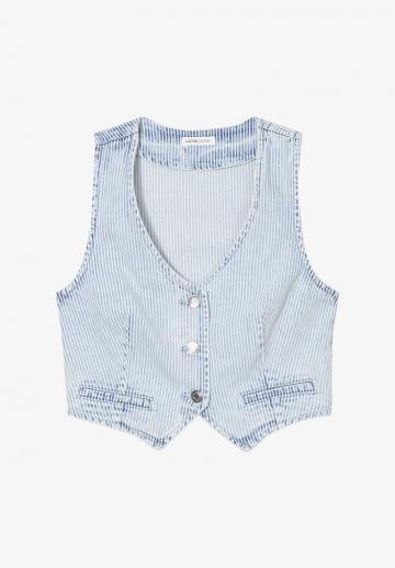 Джинсовая жилетка