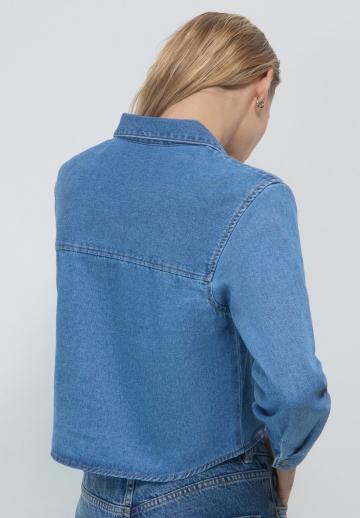 Джинсовая блузка