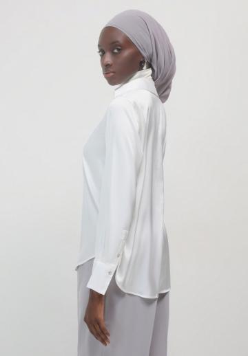 Атласная блузка