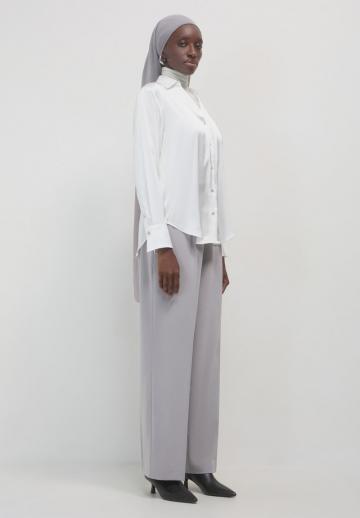 Атласная блузка