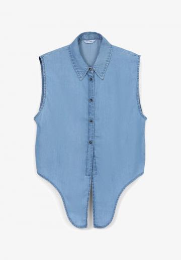 Джинсовая жилетка