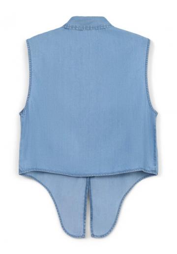 Джинсовая жилетка