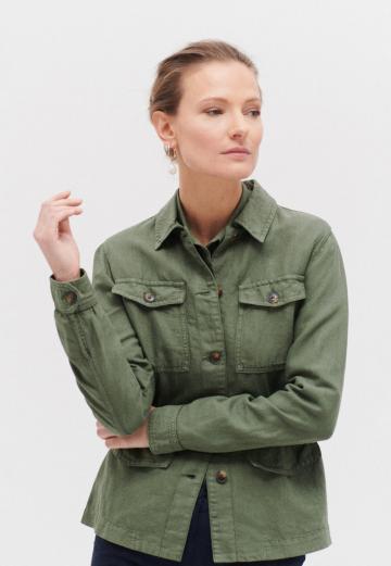 Куртка с накладнымит карманами