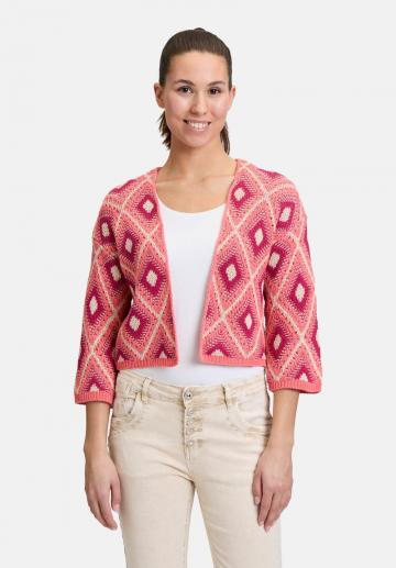 Жаккардовая вязаная кофта
