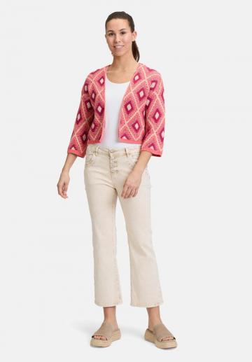 Жаккардовая вязаная кофта