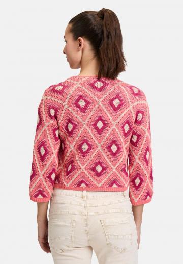 Жаккардовая вязаная кофта