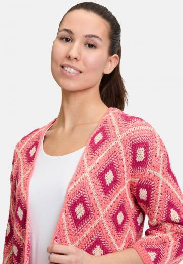 Жаккардовая вязаная кофта