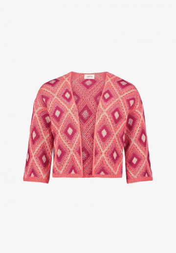 Жаккардовая вязаная кофта