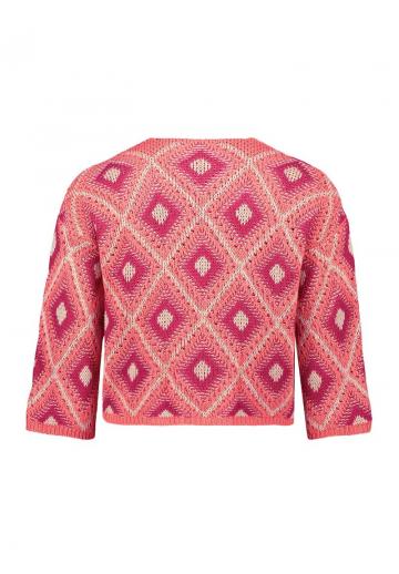 Жаккардовая вязаная кофта