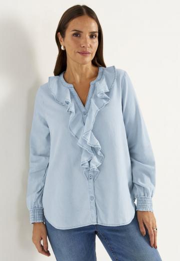 Джинсовая блузка